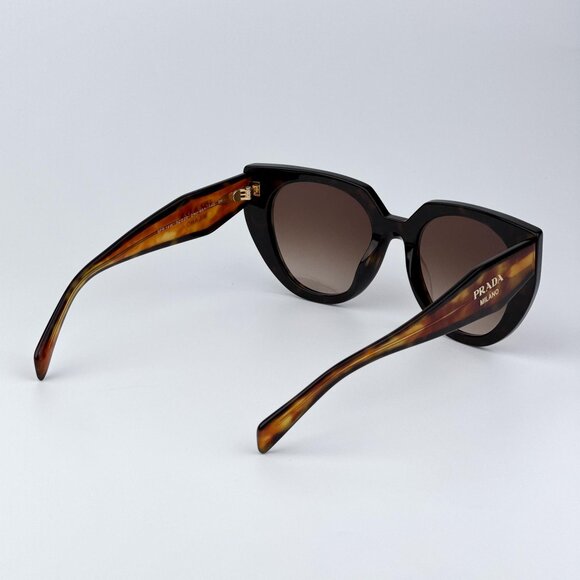 Prada PR14WS 2AU6S1 Women BRAND NEW Sunglasses Havana Brown Gradient Cat Eye - Picture 6 of 11